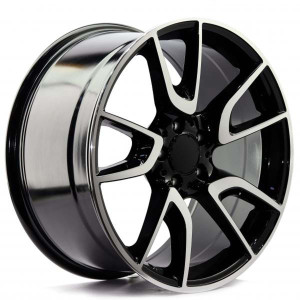 WHEEL BLACK MACHINE FACE 19x5