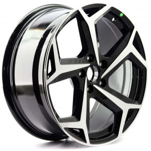 WHEEL BLACK MACHINE FACE 18x5