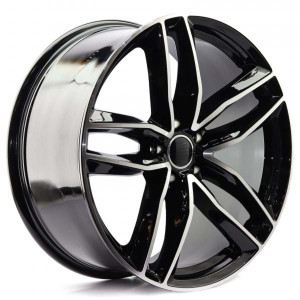 WHEEL MACHINED BLACK 18x5