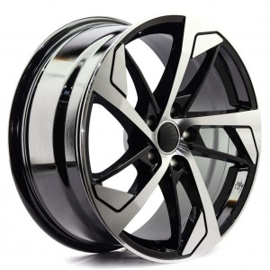 WHEEL MACHINED BLACK 18x5
