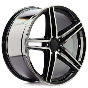 WHEEL MACHINED BLACK 18x5
