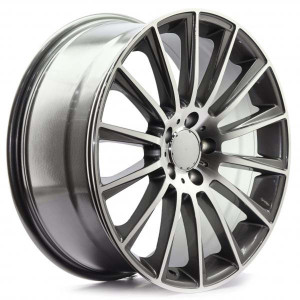 WHEEL MACHINED DARK GREY 19x5