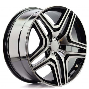 WHEEL MACHINED BLACK 20x5