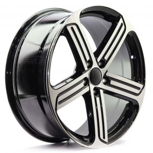 WHEEL BLACK MACHINE FACE 19x5