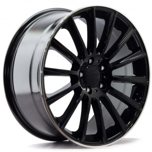 WHEEL BLACK POLISHED LIP 19x5