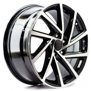 WHEEL BLACK MACHINED FACE 19x5