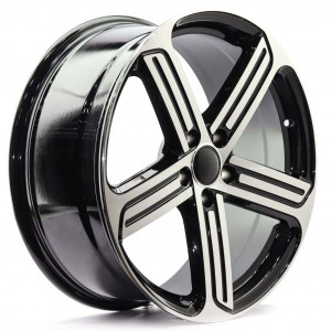WHEEL BLACK MACHINE FACE 19x5