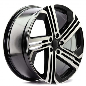 WHEEL BLACK MACHINE FACE 19x5