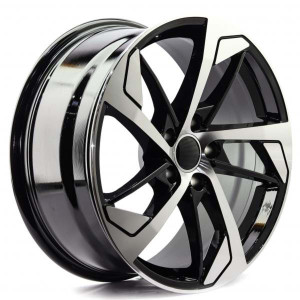 WHEEL BLACK MACHINE FACE 18x5
