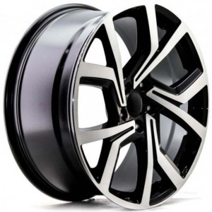 WHEEL BLACK MACHINE FACE 18x5