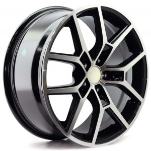 WHEEL BLACK MACHINE FACE 18x5