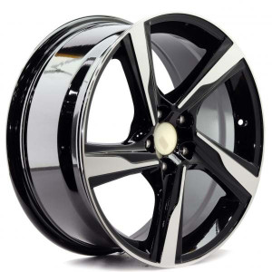 WHEEL BLACK MACHINE FACE 18x5