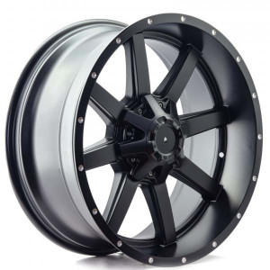 WHEEL SEMI MATT BLACK 20x6