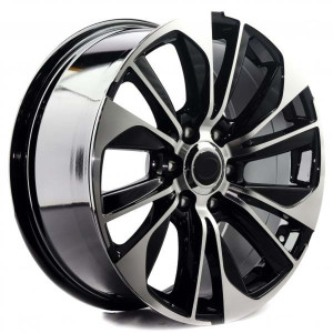 WHEEL BLACK MACHINED FACE 20x6