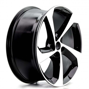 WHEEL BLACK MACHINE FACE 19x5