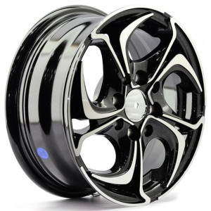 WHEEL BLACK MACHINE FACE 13x8