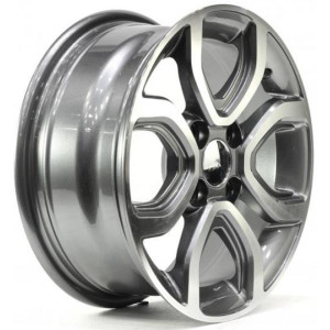 WHEEL DARK GUN METAL MACHINED FACE 14x4