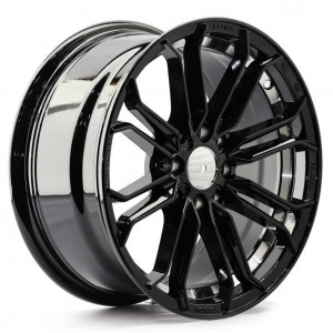 WHEEL BLACK MACHINE FACE 15x8