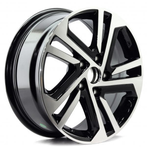 WHEEL BLACK MACHINE FACE 16x5