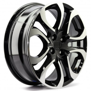 WHEEL BLACK MACHINE FACE 16x4