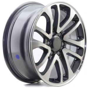 WHEEL NOS-14 DARK GUN METAL MACHINED FACE 16x6