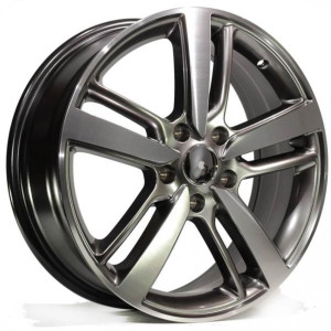 WHEEL NOS-42 DARK HYPER BLACK MACHINE FACE 17x5