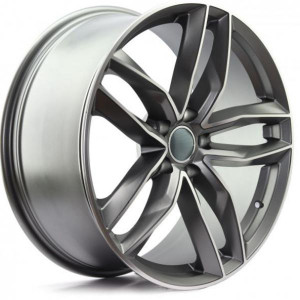 WHEEL MATT DARK GREY POLISHED 17x5
