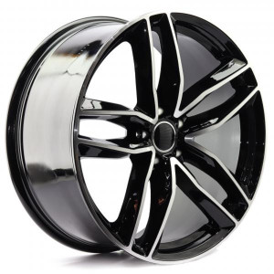 WHEEL BLACK POLISHED 17x5