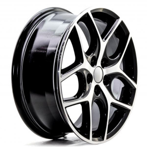 WHEEL 5572 MACHINED BLACK 17x5