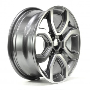WHEEL DARK GUN METAL MACHINED FACE NOS-JH1 17x4