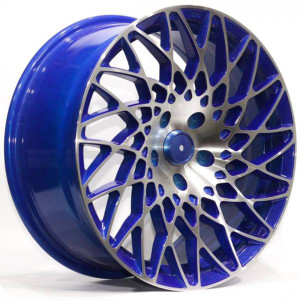 WHEEL JH71147 BLUE MACHINED FACE 17x5