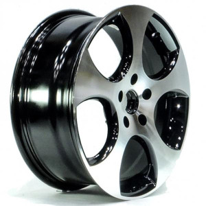 WHEEL BLACK MACHINE FACE 17x5