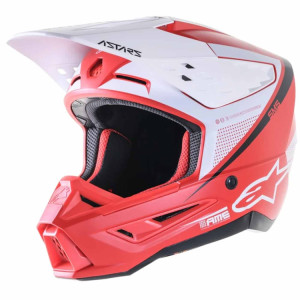 ALPINESTARS Casco Alpinestars S-M5 Rayon Rojo BlancoXL 