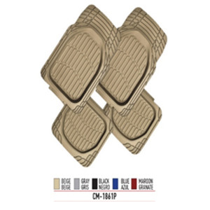 ABRO Set Tapetes PVC Negro CM - 1861P          