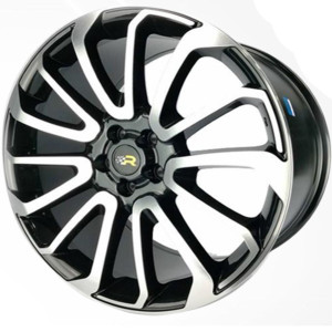 RACER Juego de Rines Racer 415 R22X10 5H 120 NEGRO MAQUINADO 22X5
