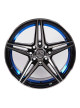 BLACKCAT LUXURY Juego de rines 15X8 7.0 100/114.3 ET-25 15X8
