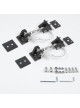 Universal Kit de pestillos de capó para Jeep JK 