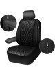 Universal Fundas de asiento delantero de automóvil de piel sintética de lujo 