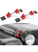 Universal Kit de pestillos de capó para Jeep JK compatible con Jeep Wrangler 