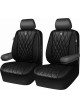 Universal Fundas de asiento delantero de automóvil de piel sintética de lujo 